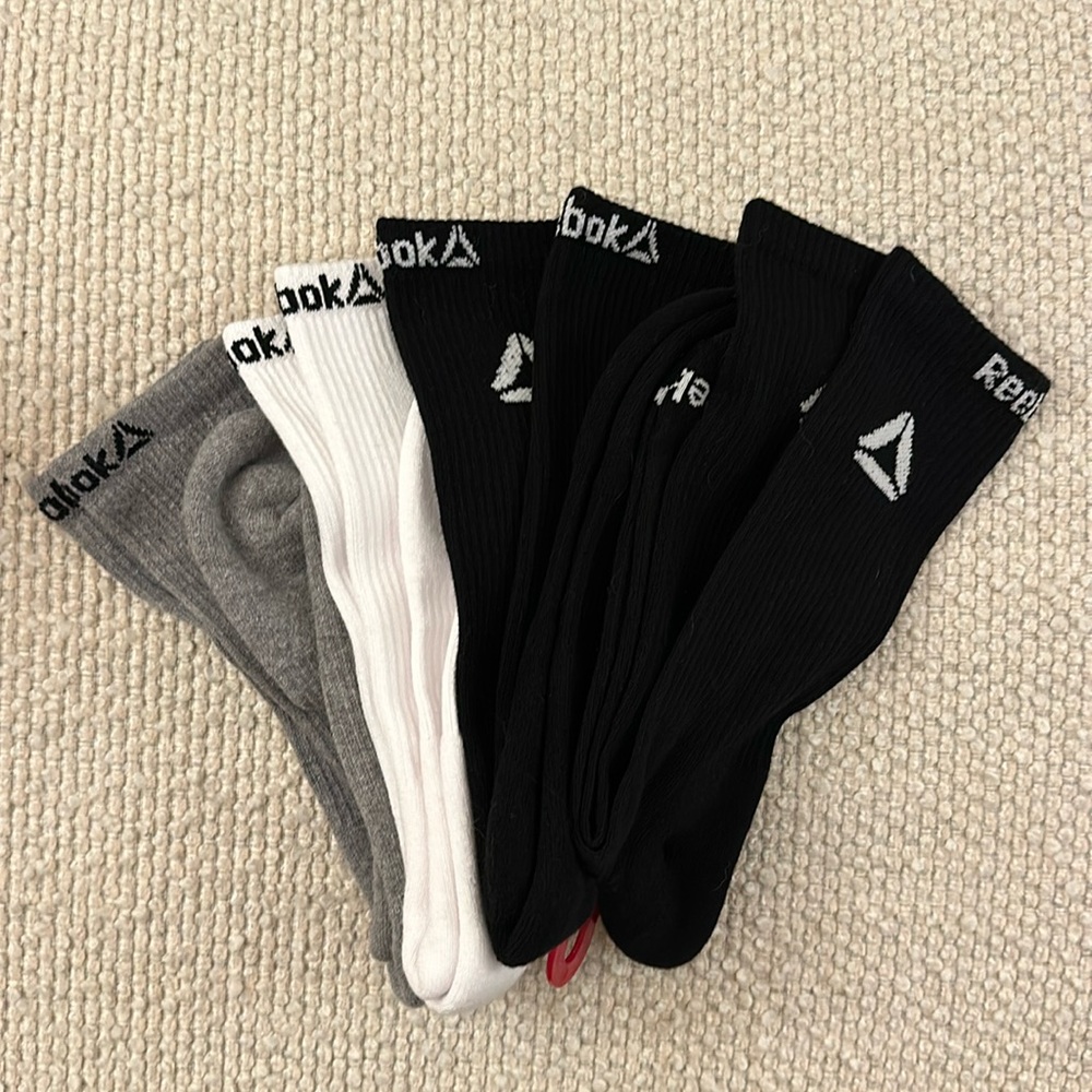 4 Pairs Reebok Performance COTTON Crew Socks